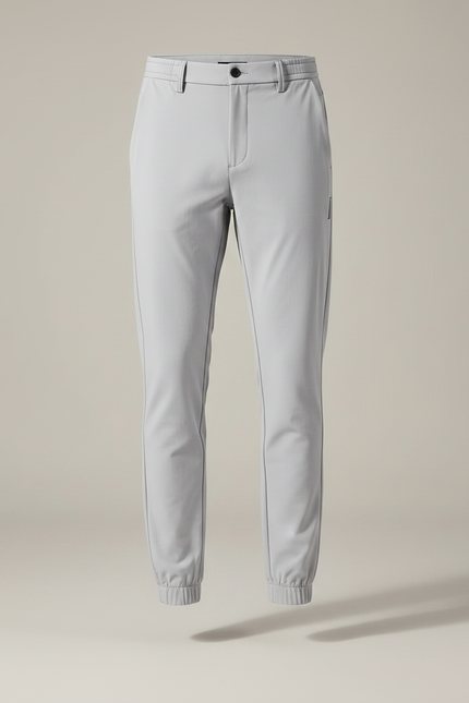 Pantalon Parachute Gris Clair Droit Nylon Homme Élastique - Polyester - vue 3
