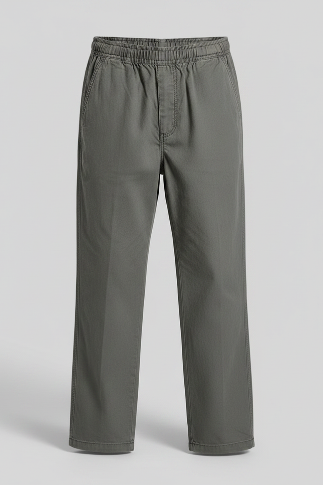 Pantalon Parachute Kaki Coton Ample Décontracté Enfant - vue 3