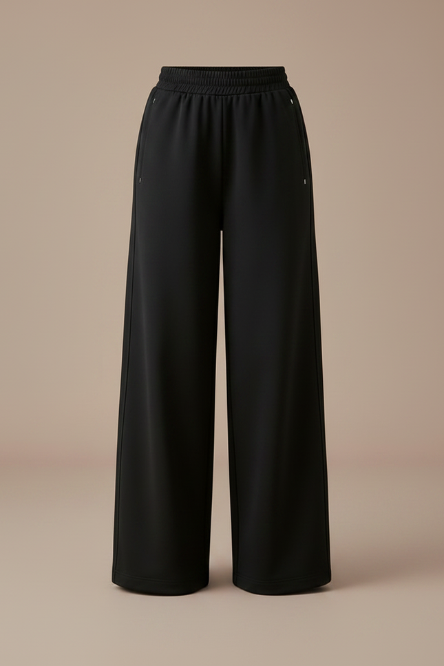 Pantalon Parachute Noir Ample Fluide Enfant Coton - vue 3
