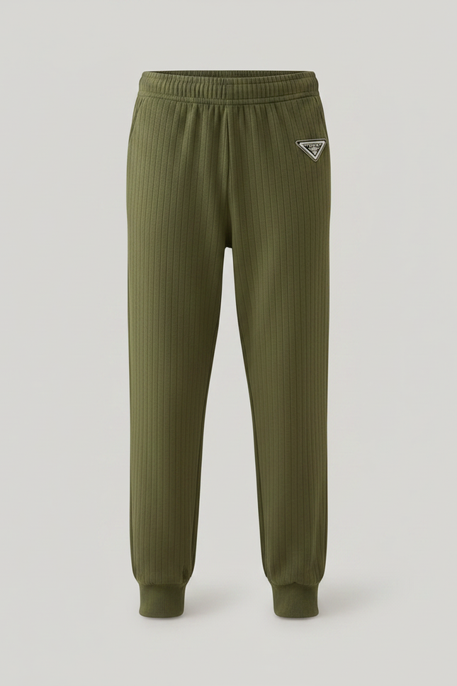 Pantalon Parachute Garçon Kaki Resserré Aux Chevilles Nylon - Cordé - vue 3