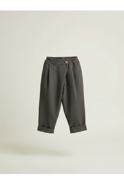 Pantalon Parachute Décontracté Ample Coton Enfants Unisexe - Beige - vue 3
