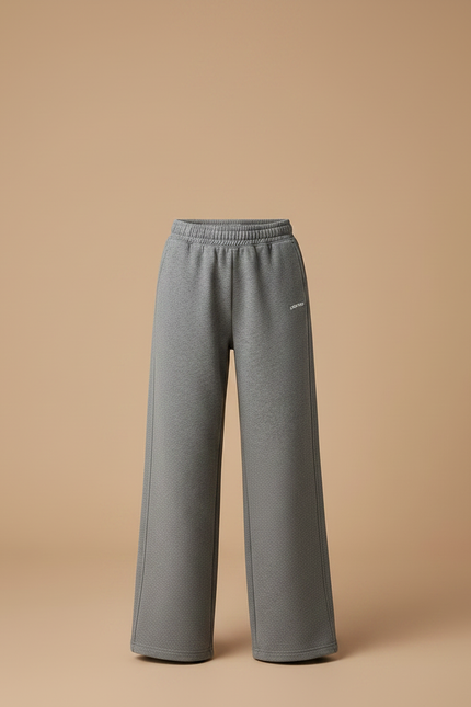 Pantalon Parachute Gris Ample Décontracté Confortable Enfant - Molleton - vue 3