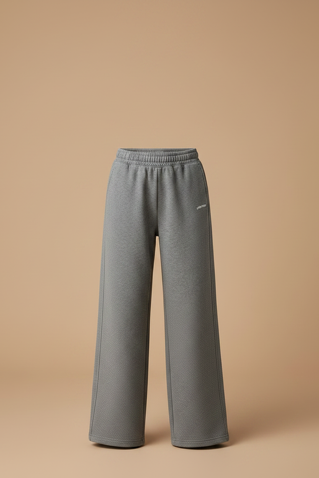 Pantalon Parachute Gris Ample Décontracté Confortable Enfant - Molleton - vue 3
