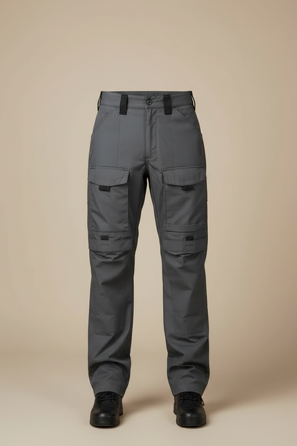 Pantalon Parachute Gris Tactique Résistant Homme - Polyester - vue 3