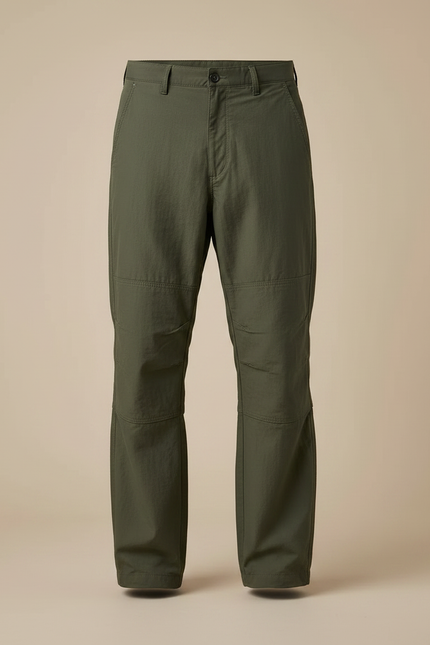 Pantalon Parachute Kaki Ample Nylon Sport Homme - Polyester - vue 3