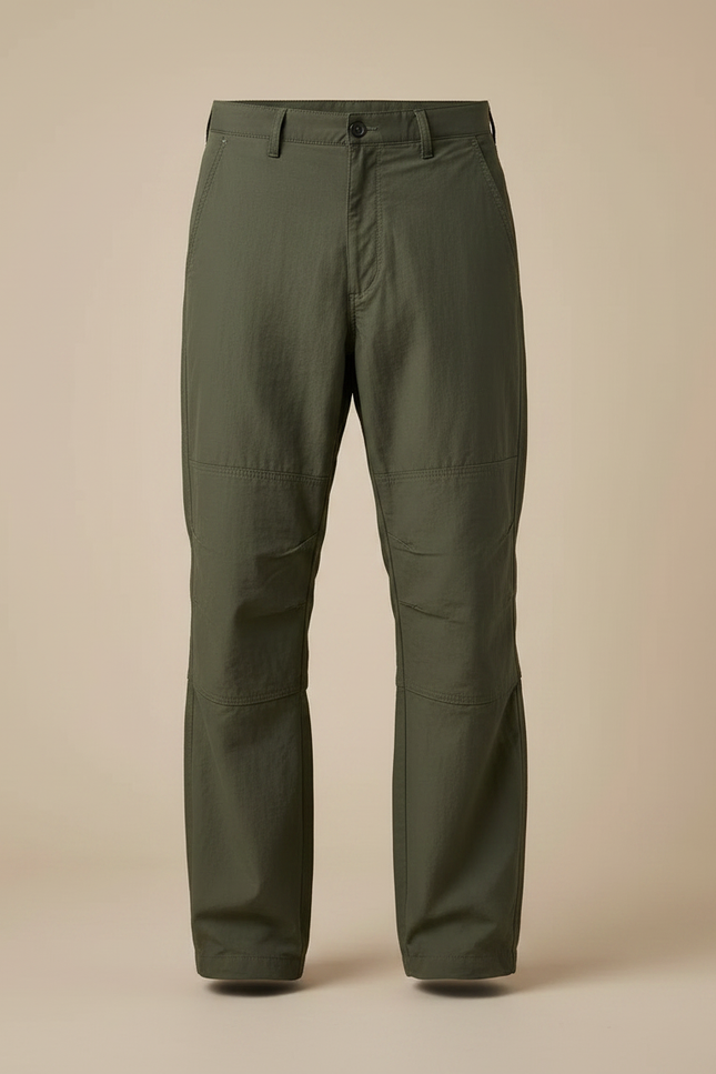Pantalon Parachute Kaki Ample Nylon Sport Homme - Polyester - vue 3