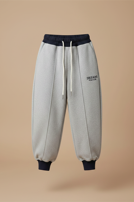 Pantalon Parachute Gris Ample Sportif Enfant Décontracté - Molleton - vue 3