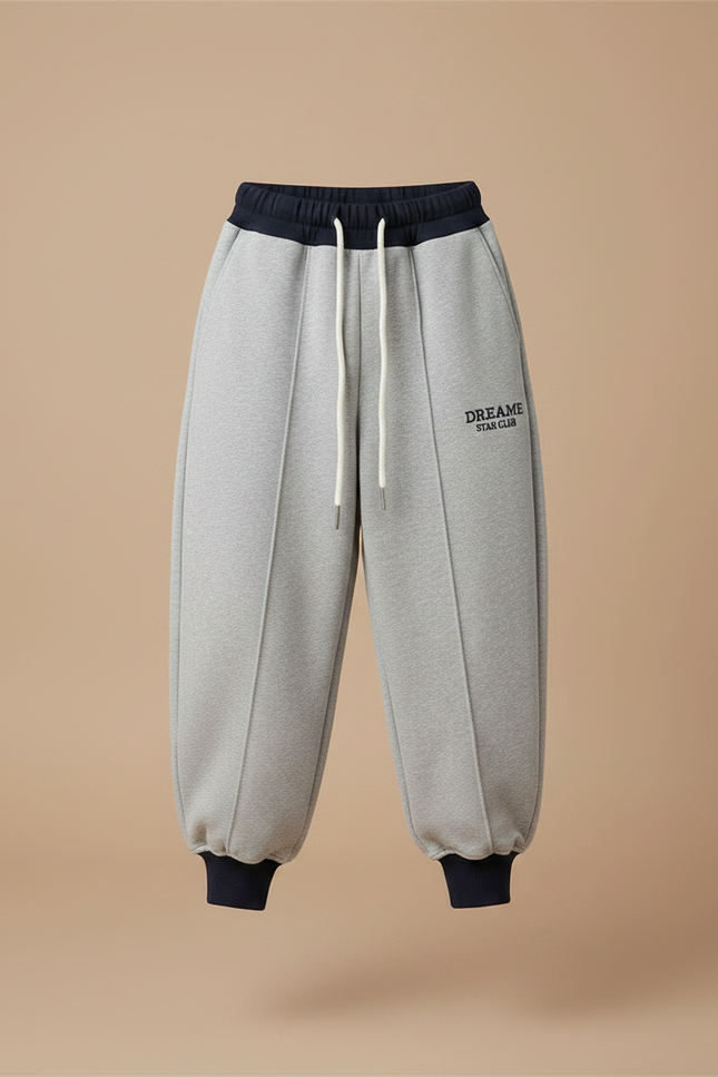 Pantalon Parachute Gris Ample Sportif Enfant Décontracté - Molleton - vue 3