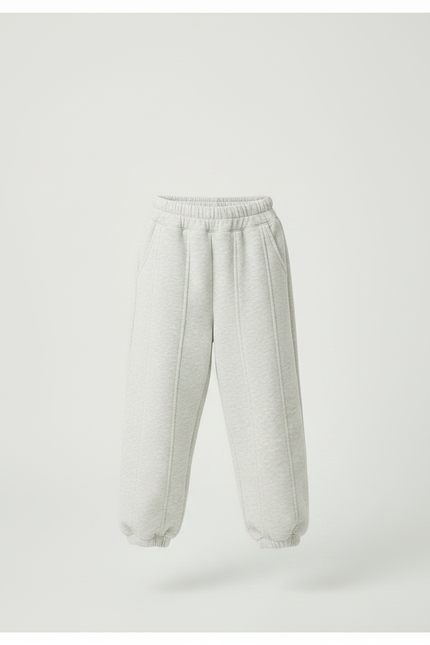 Pantalon Parachute Gris Ample Molletonné Enfant Sport - vue 3