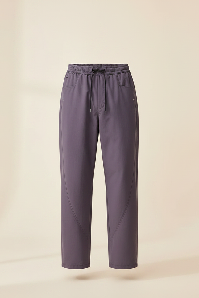 Pantalon Parachute Violet Ample Imperméable Sport Unisexe - Polyester - vue 3