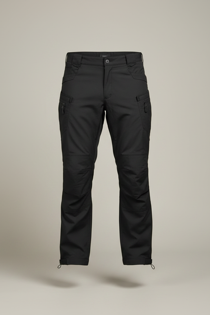 Pantalon Parachute Homme Noir Cargo Nylon Techwear - Polyester - vue 3