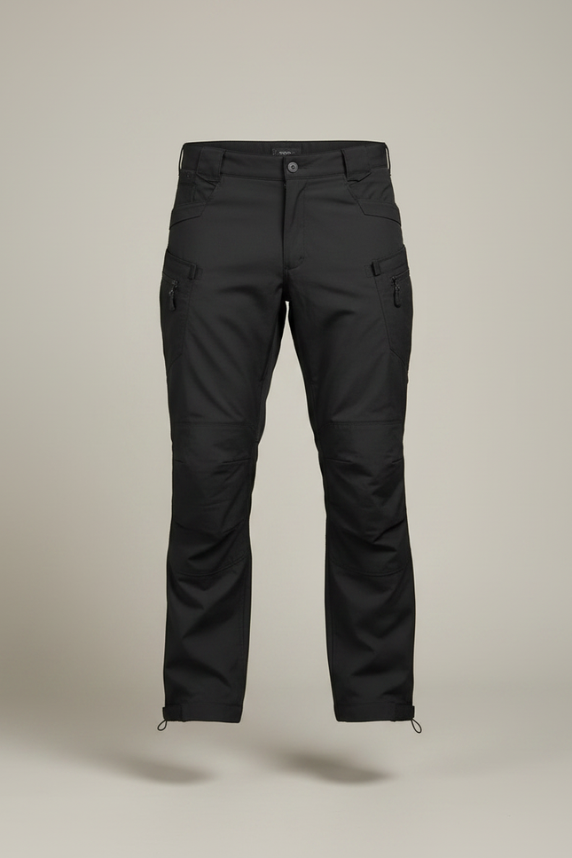 Pantalon Parachute Homme Noir Cargo Nylon Techwear - Polyester - vue 3