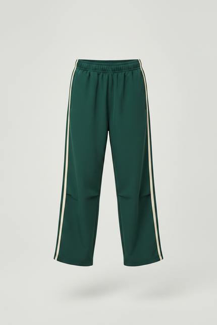 Pantalon Parachute Vert Ample Rayures Blanches Enfant - Polyester - vue 3