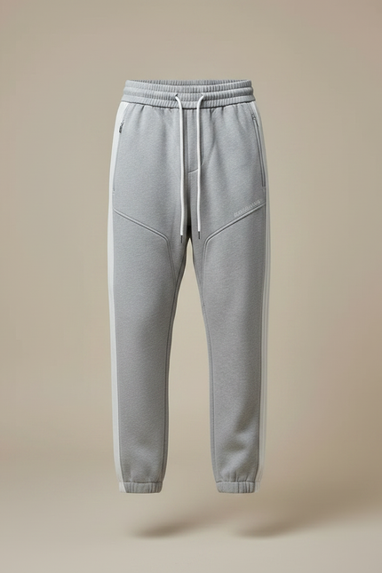 Pantalon Parachute Gris Jogging Ample Sport Homme - Molleton - vue 3