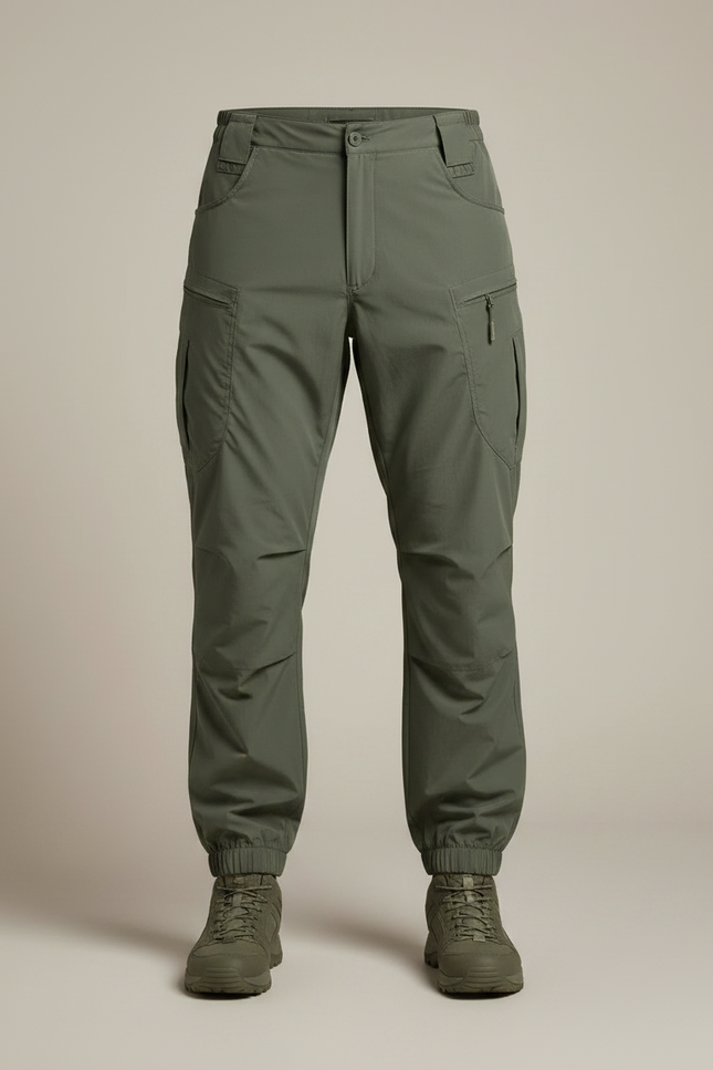 Pantalon Parachute Escalade - Kaki Polyester - vue 3