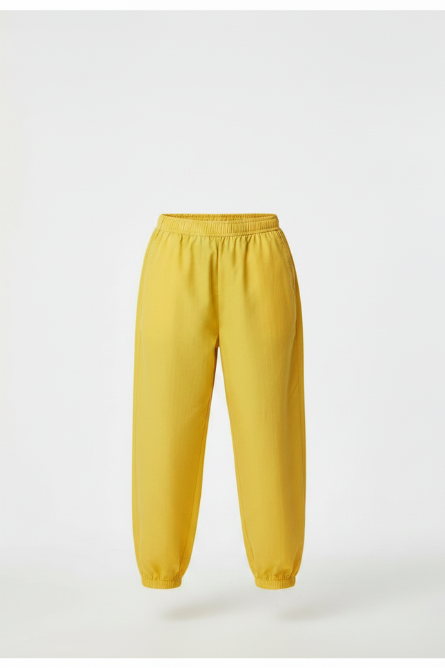 Pantalon Parachute Jaune Ample Sport Léger Enfant - Polyester - vue 3