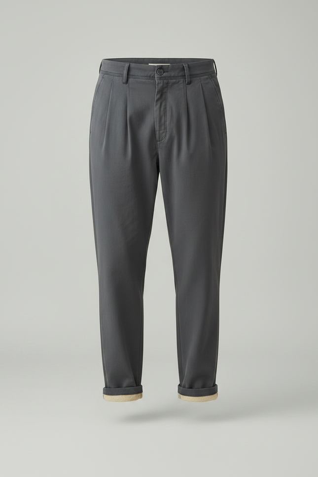 Pantalon Parachute Gris Anthracite Ample Décontracté Homme - Gabardine - vue 3