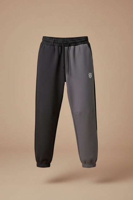 Pantalon Parachute Bicolore Molleton Ample Enfant Sport - Multicolore - vue 3