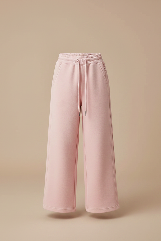 Pantalon Parachute Rose Ample Molletonné Sport Fille - vue 3