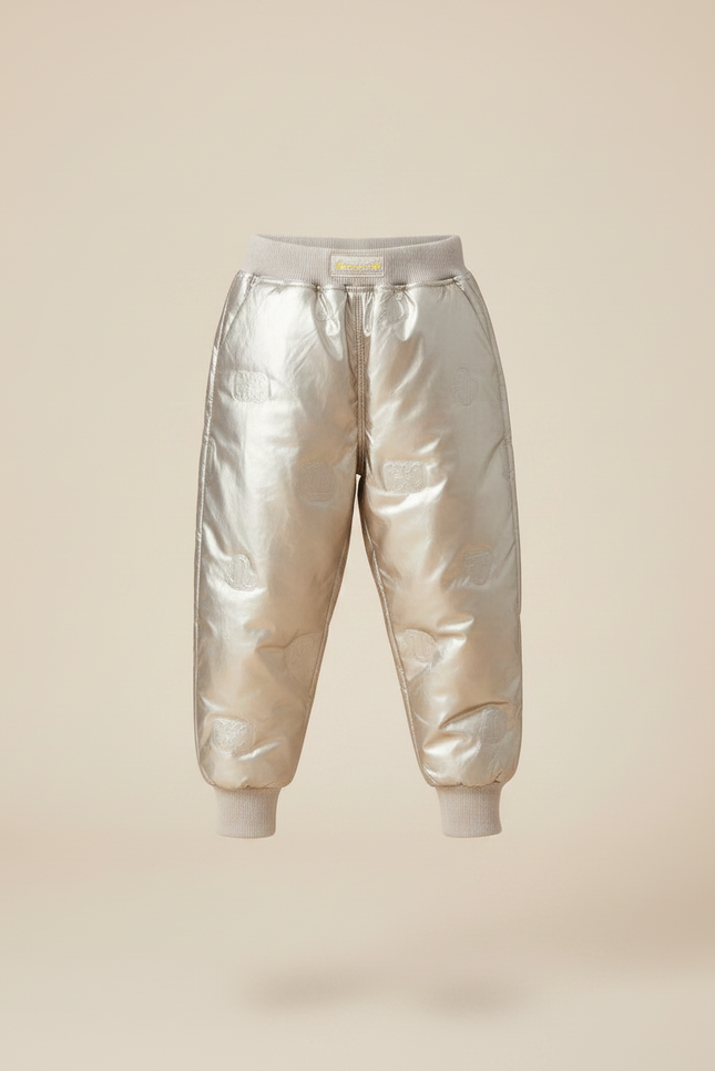 Pantalon Parachute Doré Matelassé Imprimé Enfant - Polyester - vue 3