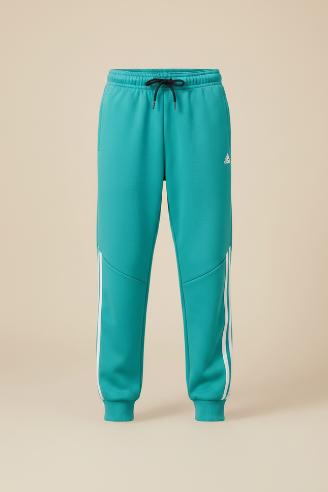 Pantalon Parachute Vert Ample Rayures Blanches Garçon - Molleton - vue 3