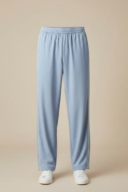 Pantalon Parachute Bleu Ciel Ample Homme Décontracté - Polyester - vue 3