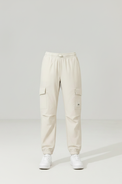 Pantalon Parachute Beige Cargo Léger Enfant - Polyester - vue 3