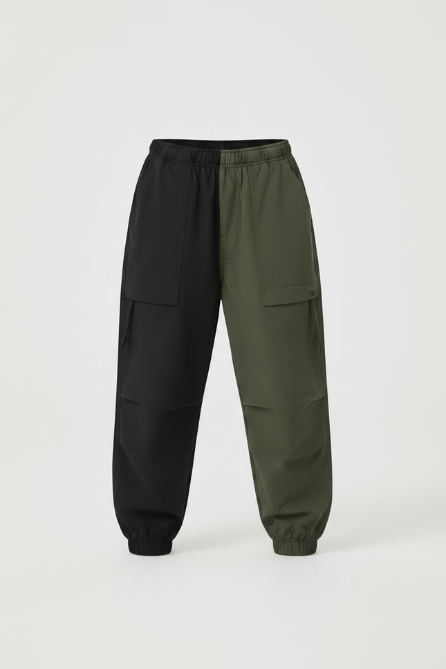 Pantalon Parachute Garçon Resserré Aux Chevilles Nylon Streetwear - Multicolore Polyester - vue 3