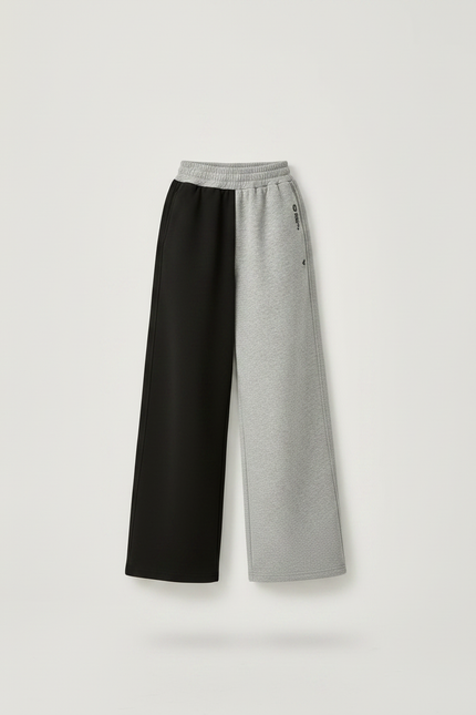 Pantalon Parachute Bicolore Ample Molleton Enfant - Multicolore - vue 3