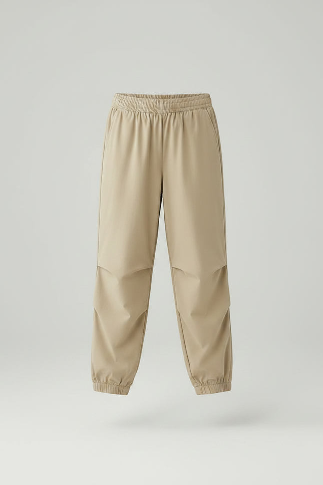 Pantalon Parachute Beige Ample Enfant Décontracté Fluide - Polyester - vue 3