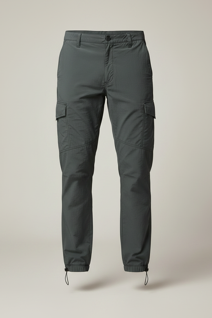 Pantalon Parachute Cargo Gris Homme Léger Respirant - Polyester - vue 3