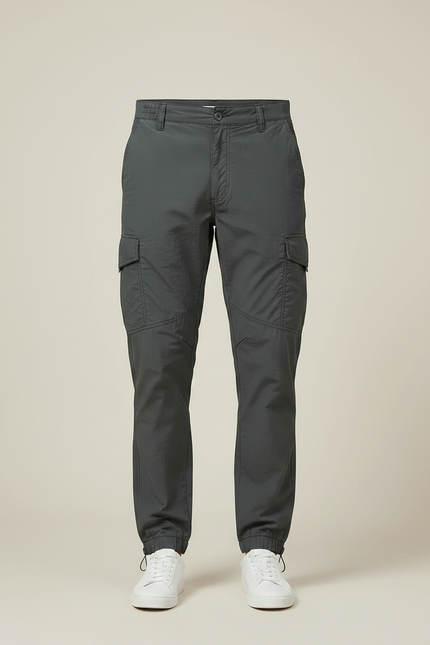 Pantalon Parachute Gris Cargo Léger Respirant Homme - Polyester - vue 3