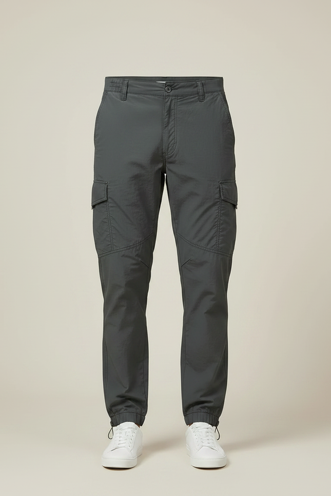 Pantalon Parachute Gris Cargo Léger Respirant Homme - Polyester - vue 3