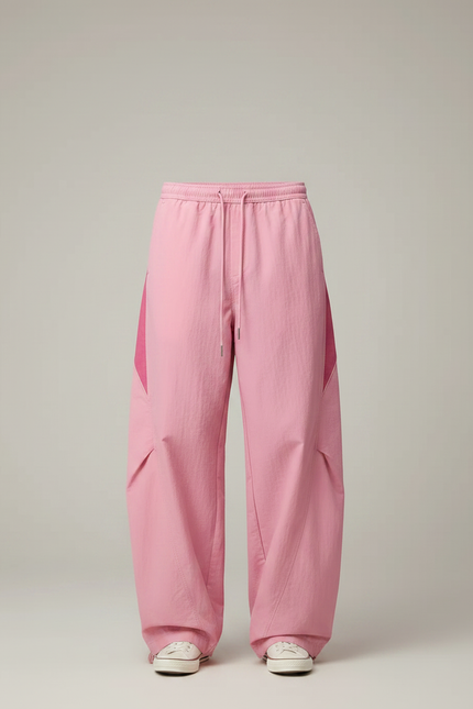 Pantalon Parachute Rose Ample Décontracté Homme - Polyester - vue 3