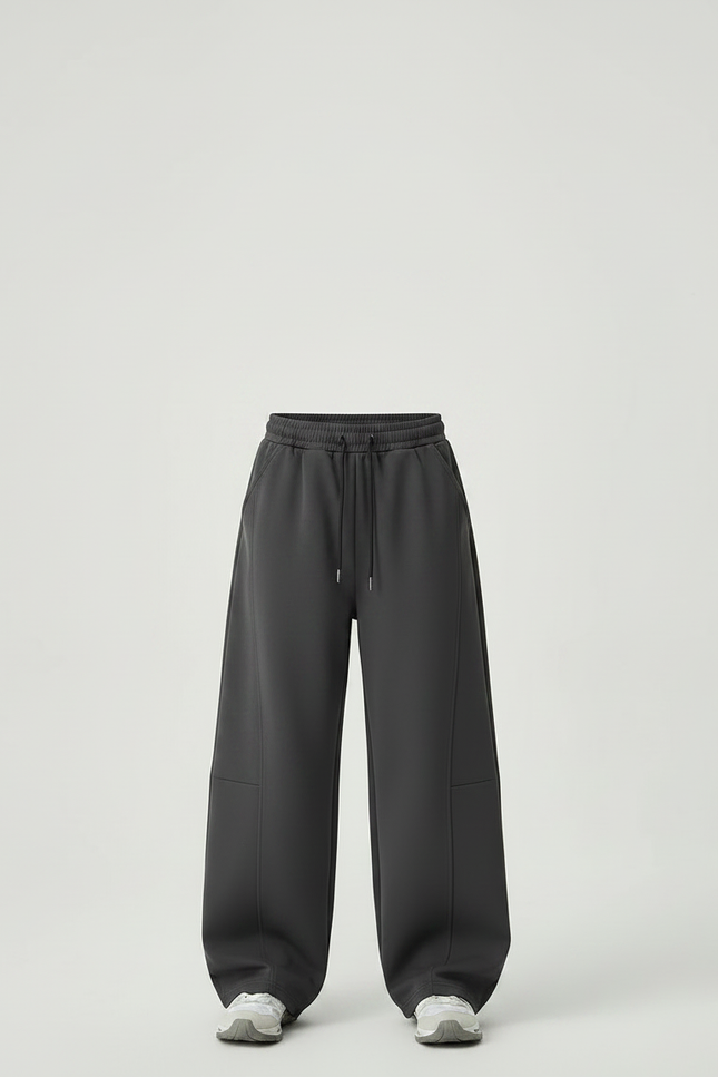 Pantalon Parachute Gris Ample Décontracté Garçon - Molleton - vue 3
