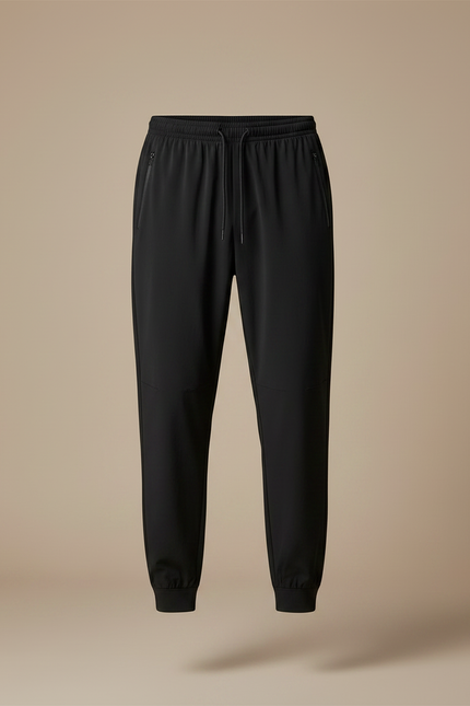 Pantalon Parachute Noir Fluide Sport Homme Élastique - Polyester - vue 3