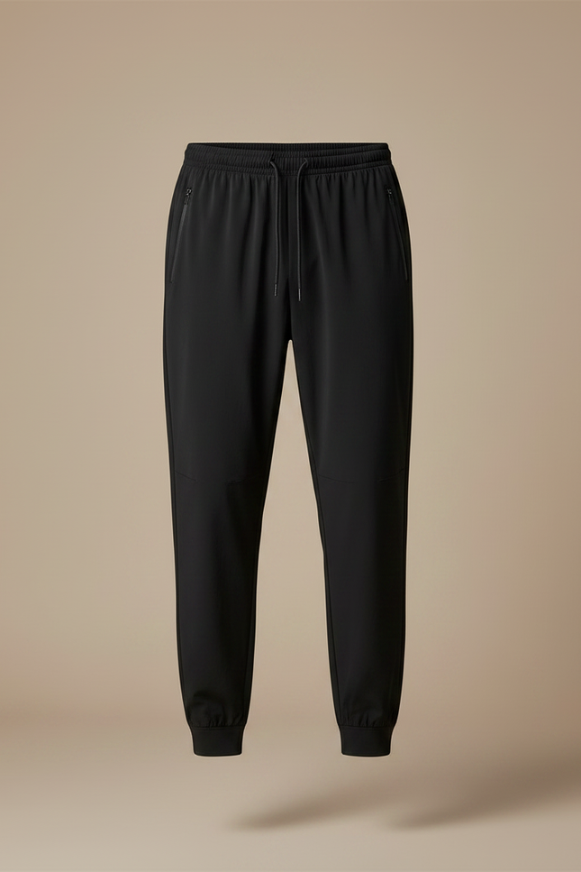 Pantalon Parachute Noir Fluide Sport Homme Élastique - Polyester - vue 3