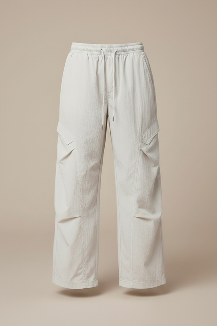 Pantalon Parachute Beige Ample Garçon Décontracté Léger - Polyester - vue 3