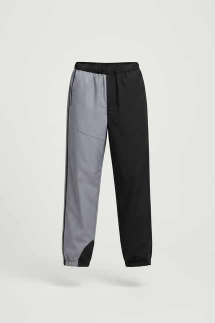 Pantalon Parachute Bicolore Ample Décontracté Enfant - Multicolore Polyester - vue 3