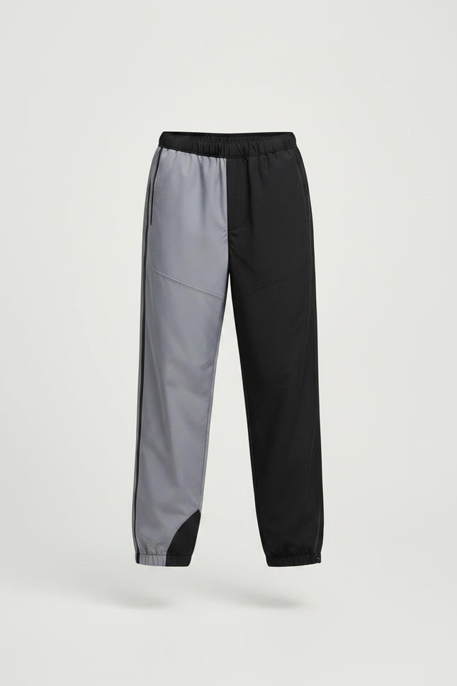 Pantalon Parachute Bicolore Ample Décontracté Enfant - Multicolore Polyester - vue 3