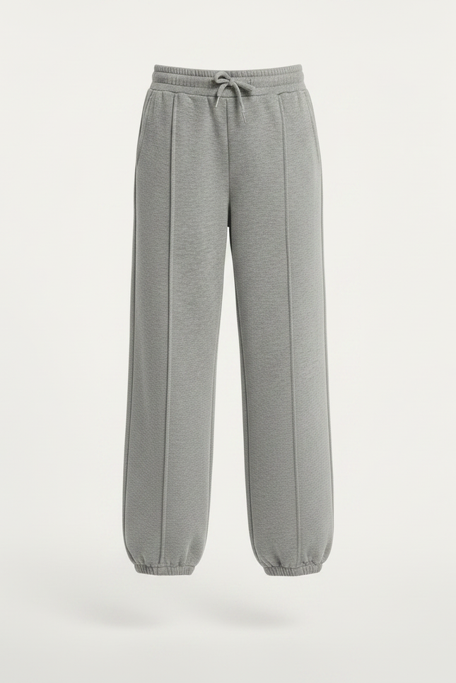 Pantalon Parachute Gris Ample Molletonné Fille Décontracté - vue 3