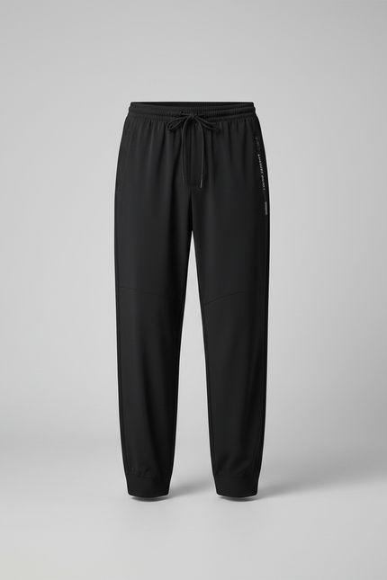 Pantalon Parachute Noir Fluide Décontracté Sport Homme - Polyester - vue 3