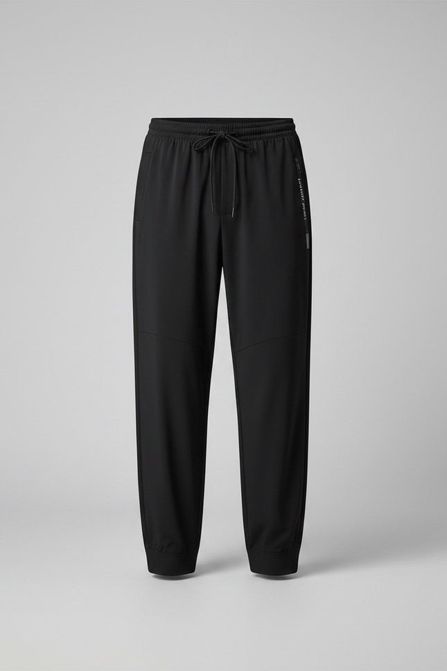 Pantalon Parachute Noir Fluide Décontracté Sport Homme - Polyester - vue 3