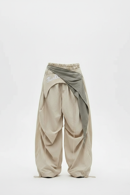 Pantalon Parachute Ado - Beige Polyester - vue 3