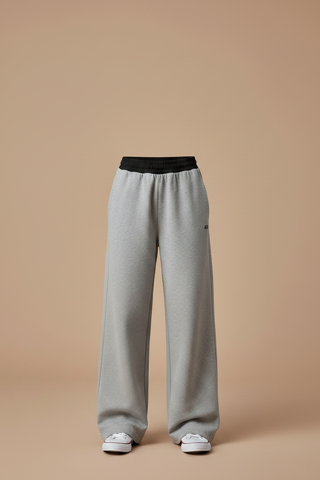 Pantalon Parachute Fille Gris Large - Molleton - vue 3