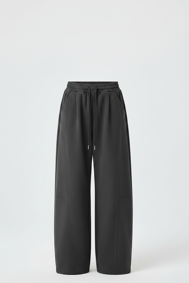 Pantalon Parachute Gris Ample Enfant Décontracté Cordon - Molleton - vue 3