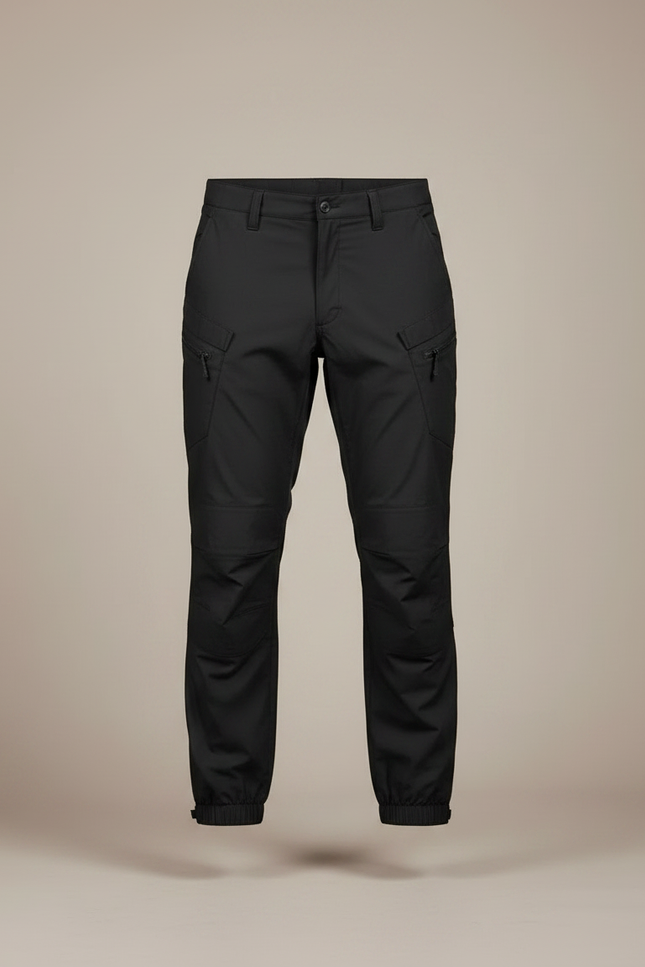 Pantalon Parachute Noir Cargo Homme Technique Léger - Polyester - vue 3