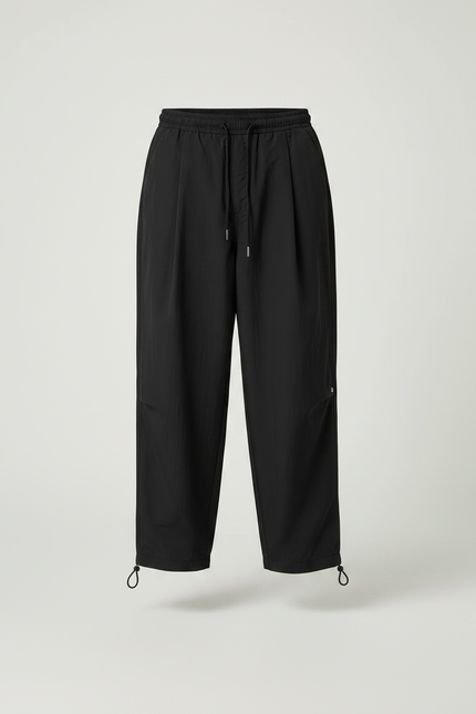 Pantalon Parachute Noir Ample Homme Décontracté Sport - Polyester - vue 3