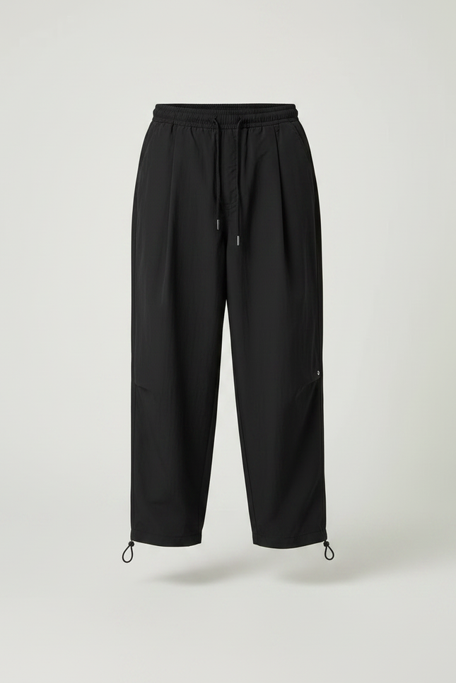 Pantalon Parachute Noir Ample Homme Décontracté Sport - Polyester - vue 3