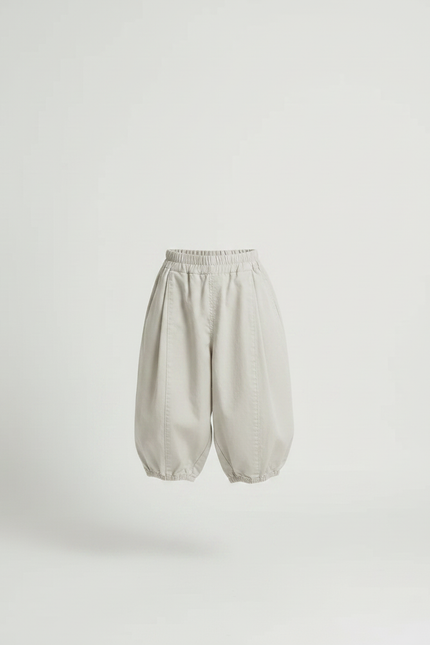 Pantalon Parachute Beige Ample Garçon Décontracté Coton - vue 3